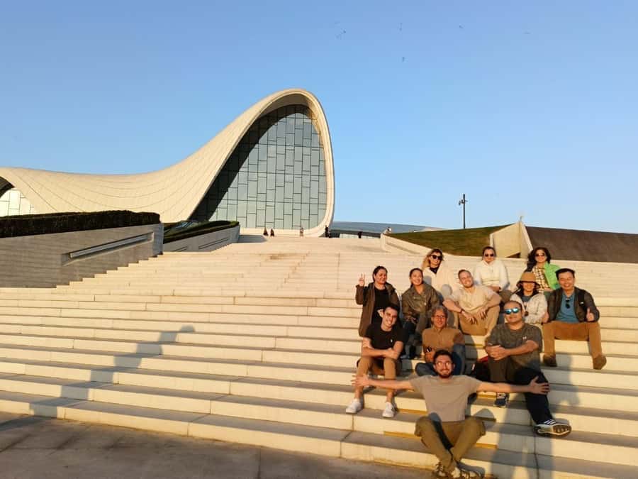 Ateshgah Fire temple and Burning mountain tour - The Heydar Aliyev Center: Baku’s modern face