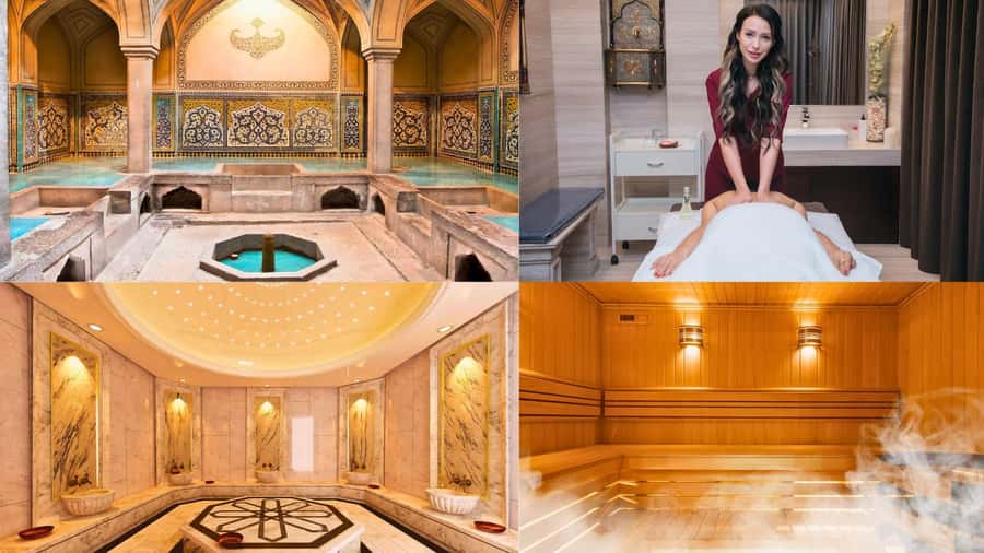 Azerbaijan Finnish Turkish RussianBath All in One Experience - Turkish washing on warm stones