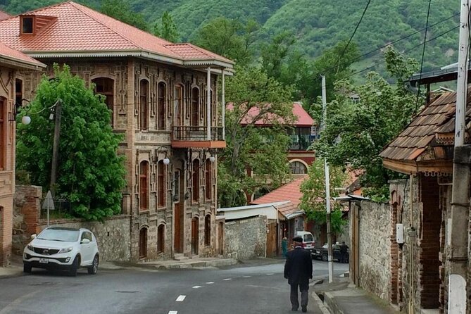 Azerbaijan tour in 2 days/Sheki+Lahij+Gabala up to Georgia Border - Diri Baba Mausoleum and the old road west