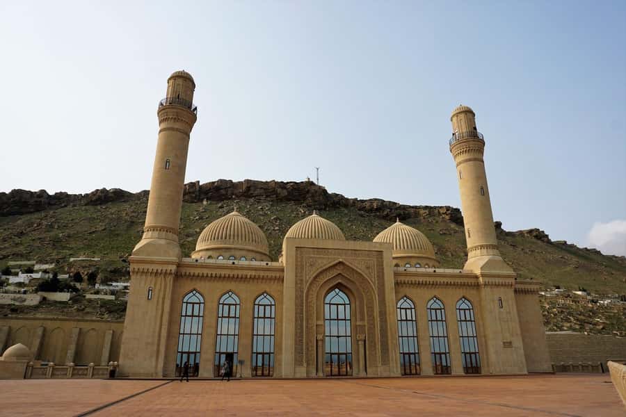 Baku: Candy Mountain, Pink Lake, Besh Barmag Dag and Mosque - Candy Cane Mountains, the scenic finish