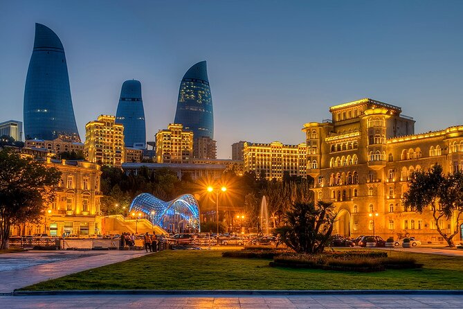Baku City Sights Guided Night Walking Tour with Funicular - Five details that make this Baku night walk useful