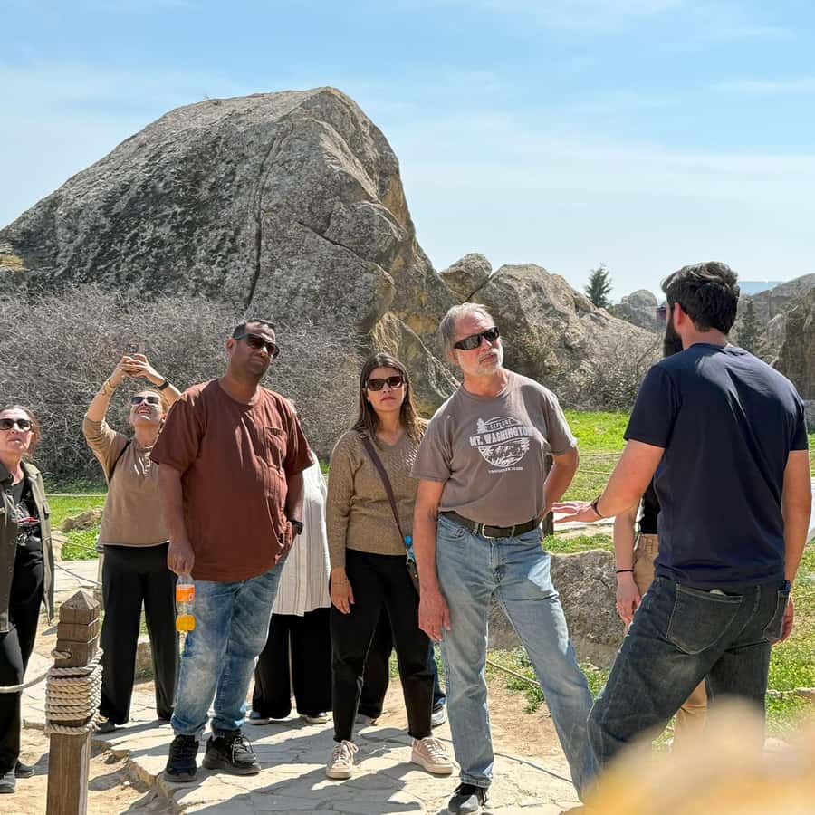 Baku: Gobustan, Mud Volcanoes, Fire Temple, & Yanar Dag Tour - The mud volcanoes and the extra cash charge