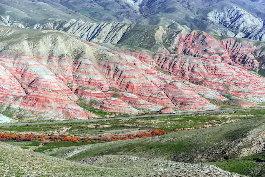 Baku: Guba Khinalig & Candy Cane Tour with Homemade Lunch - Candy Cane Mountain delivers the day’s first big photo stop
