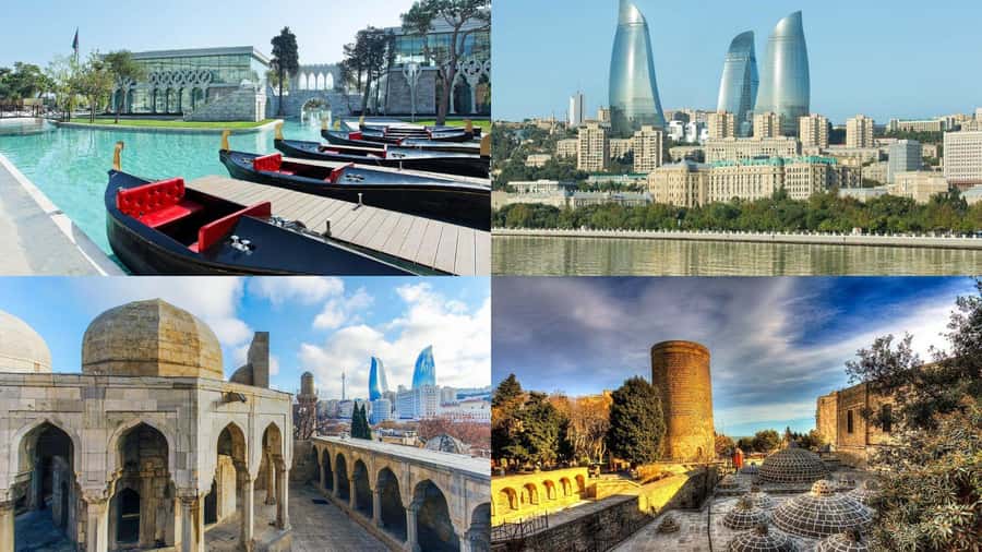Baku Historical and modern tour in 2-3 hours+FREE Night tour - Mini Venice brings a lighter change of pace