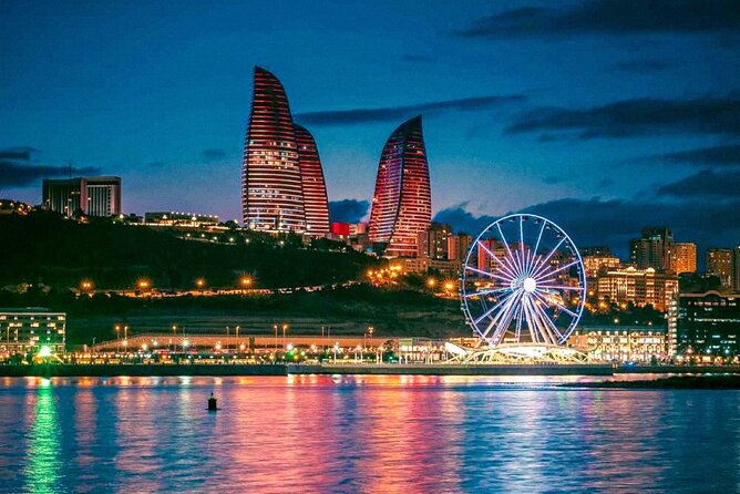 Baku Night City Tour Discover the Magic of Illuminated Landmarks - Mini-Venice Along Baku Boulevard