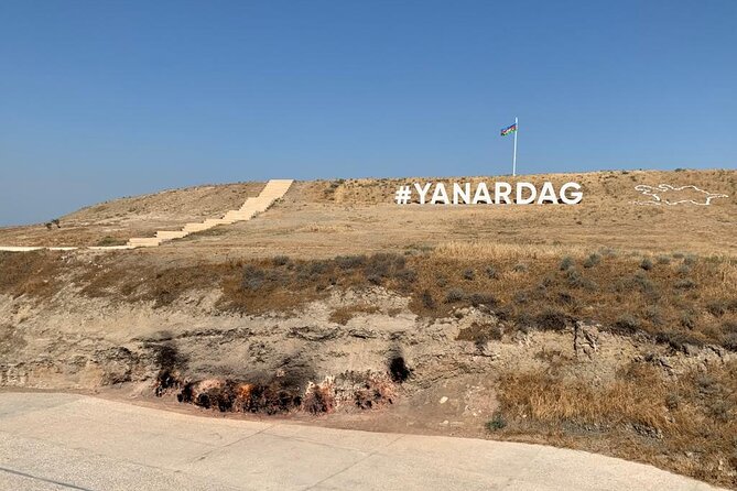 Fire Temple and Fire Mountain Tour - The Heydar Aliyev Center and the I Love Baku sign