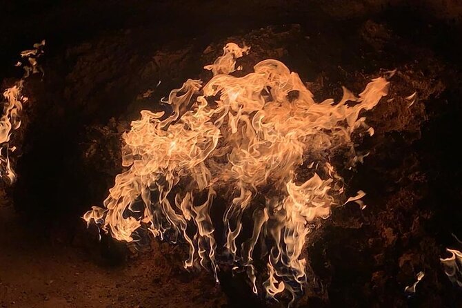 Fire Temple and Fire Mountain Tour - Yanar Dag, where natural gas burns on the hillside