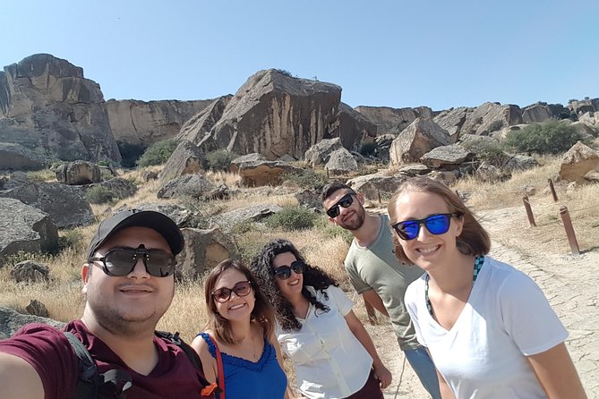 Gobustan Tour and Mad Volcanoes - tour to stone age - Walking among the Gobustan rock engravings