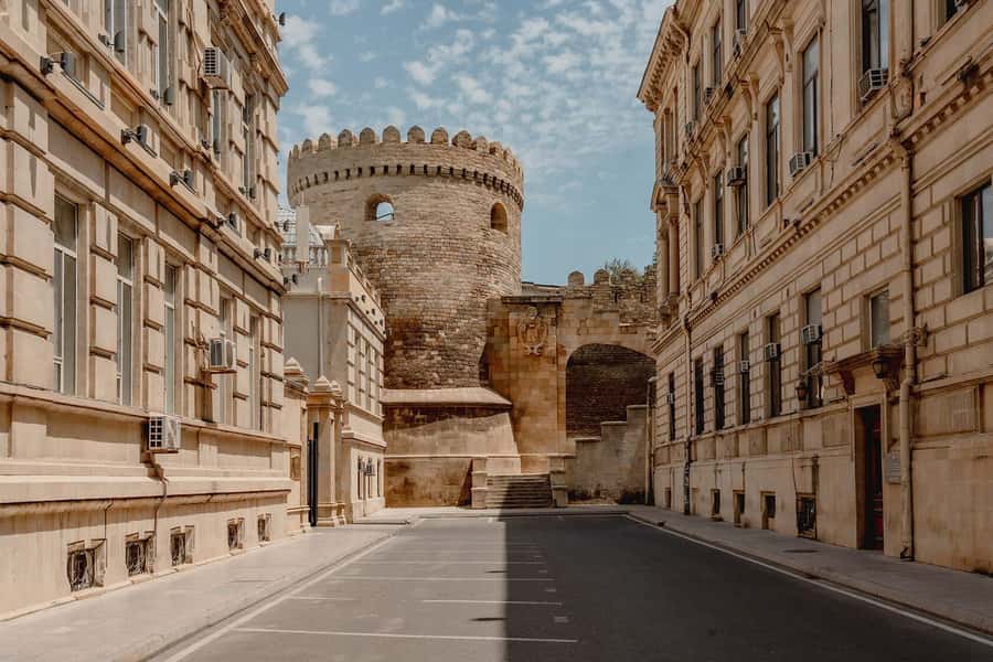 Heartbeat of Baku: Old & Modern City Walk (Group or Private) - Leaving through the Double Gates