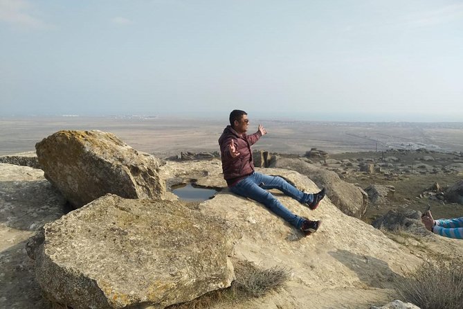 Private Gobustan - Absheron Tour - Yanar Dag, the hillside that burns naturally