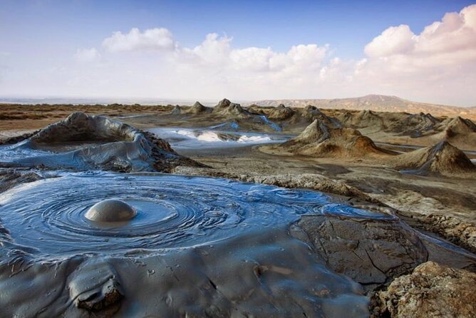 Qobustan Absheron Full Day Tour - Cold mud volcanoes in a surreal setting