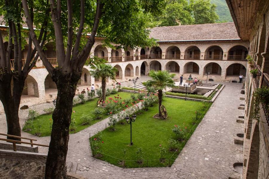 Sheki group Tour from Baku with guide - The Palace of Sheki Khans and its shebeke glass