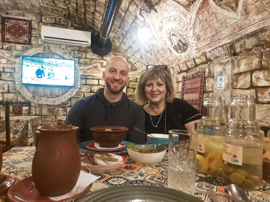 Taste of Azerbaijan: Cuisine Tour with Snacks and Dinner - The main restaurant meal and what is included